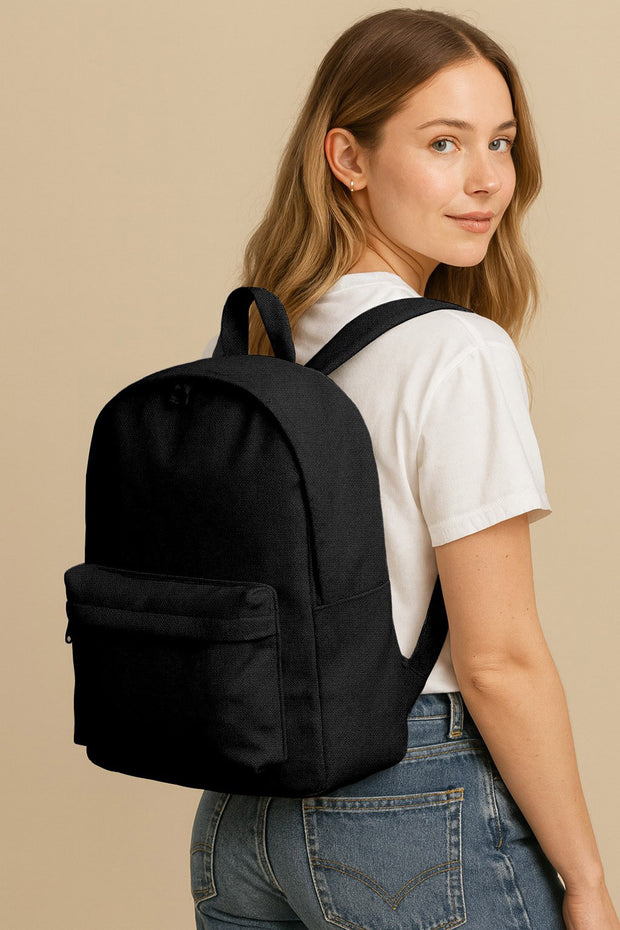 Canvas fabric Unicolour Black
