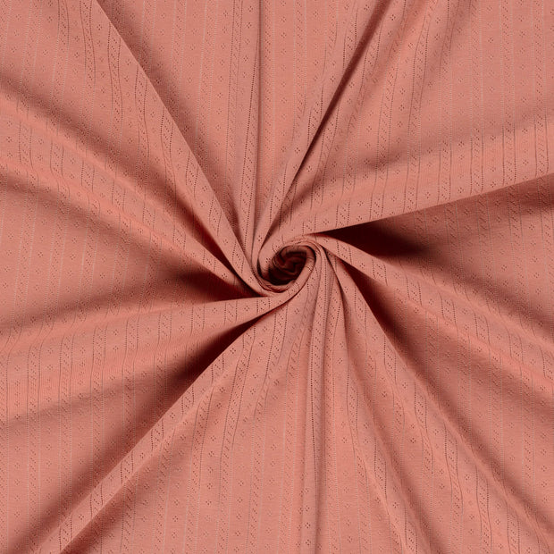 Pinpoint fabric Coral 