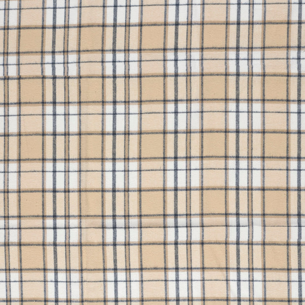 Flannel fabric Beige 