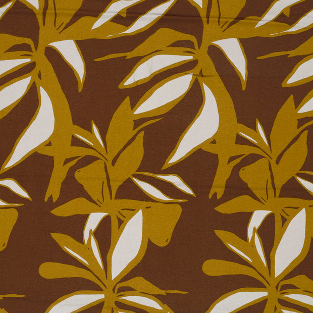 Viscose Nylon Crepe fabrik Braun 