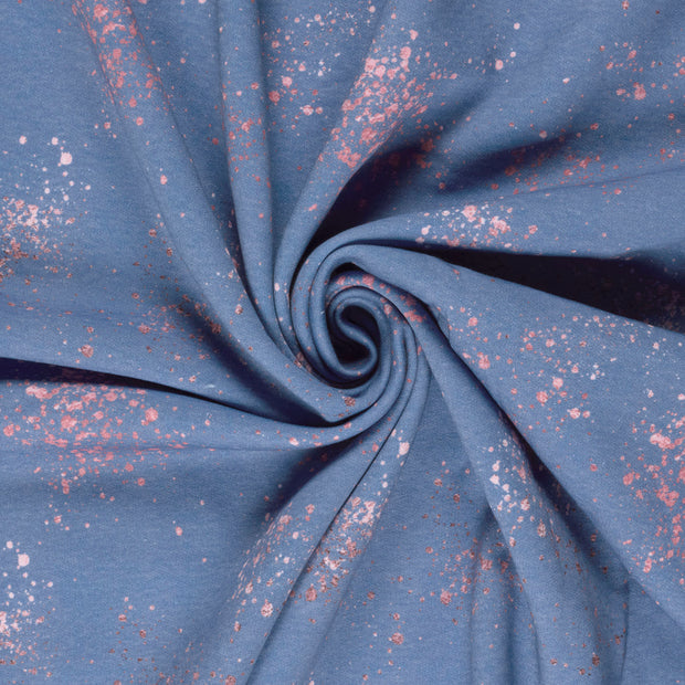 Jogging fabric Navy digital printed 