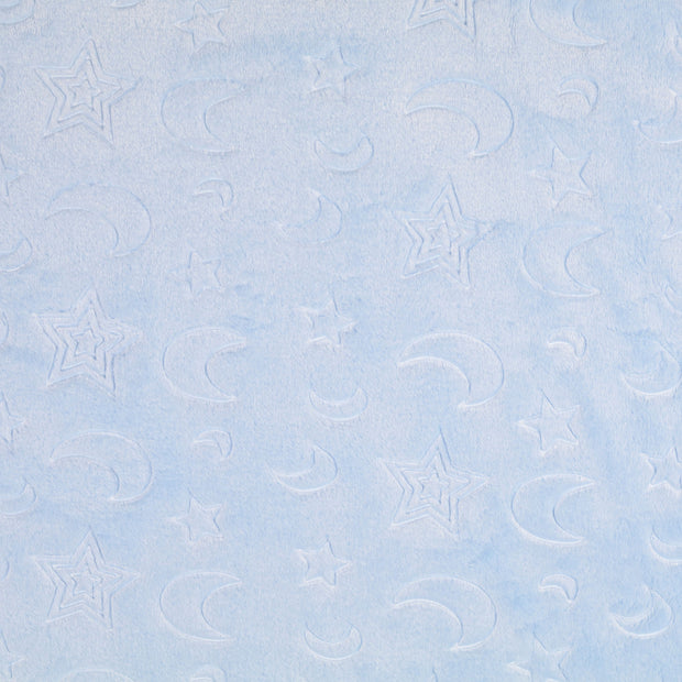 Fleece fabrik Sterne Himmelblau
