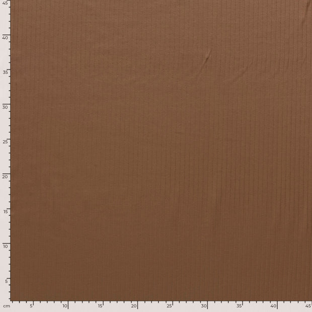 Rib Jersey fabric Unicolour Camel