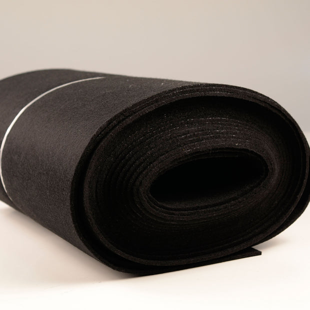 Felt fabric Black 