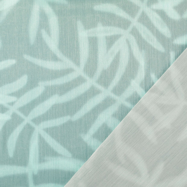 Viscose Satin fabric Turquoise digital printed 