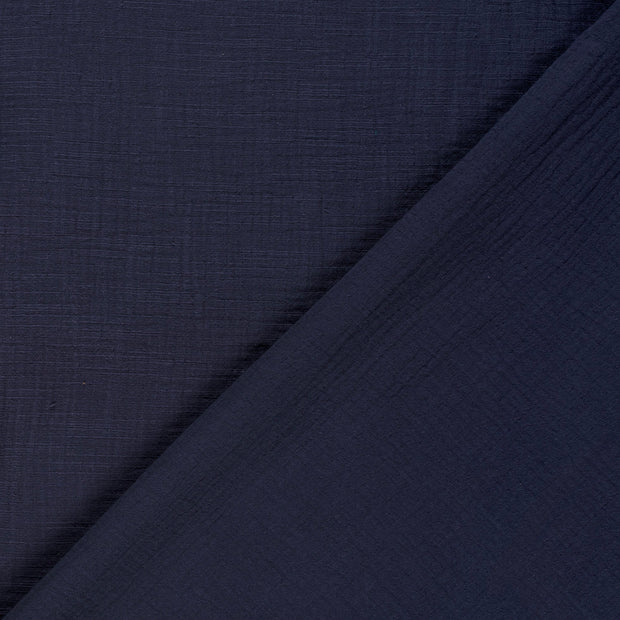 Muslin fabric Unicolour slub 