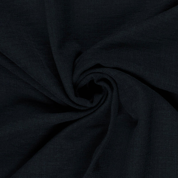 Linen Look fabric Unicolour Navy
