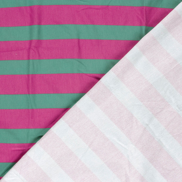 French Terry fabric Stripes digital printed 