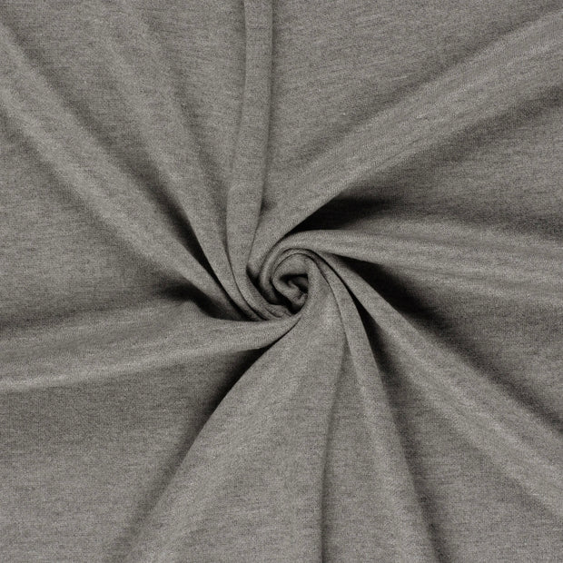 Poly Viscose Jersey fabrik Grau gebürstet 
