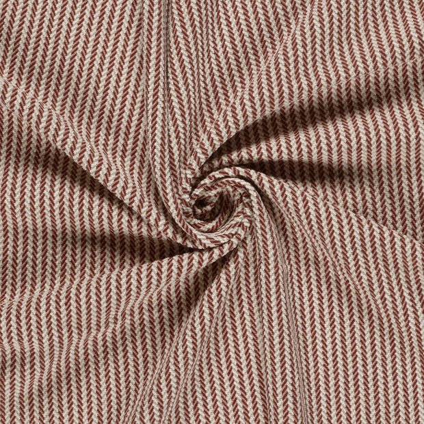 Jacquard fabrik Bordeauxrot gebürstet 