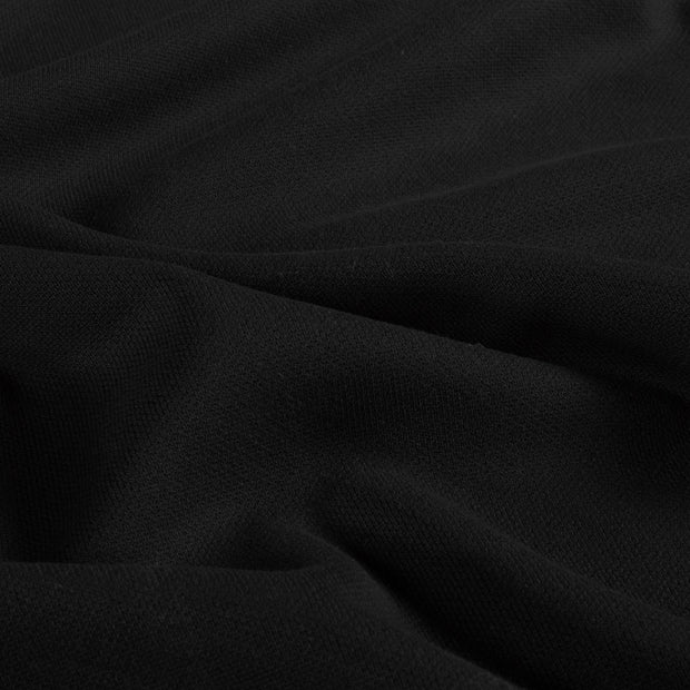 Heavy Knit fabric Unicolour Black