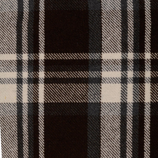Tweed fabric Checks Brown