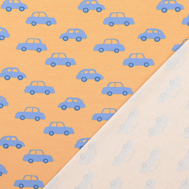 Jersey fabric Beige printed 