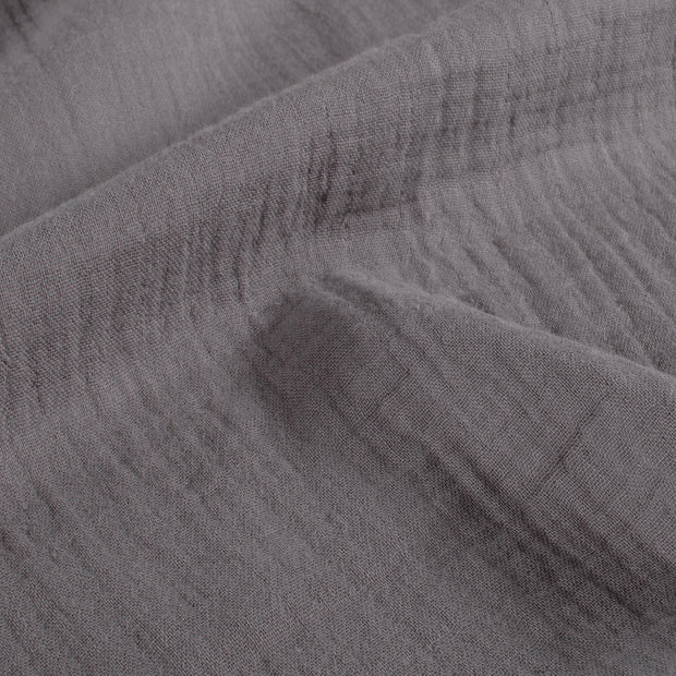 Muslin fabric Unicolour Taupe Grey