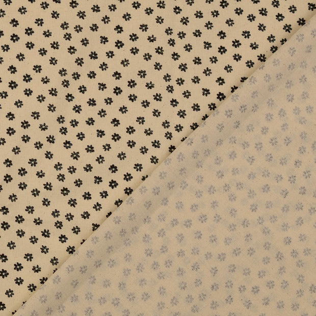 Cretonne fabric Black 