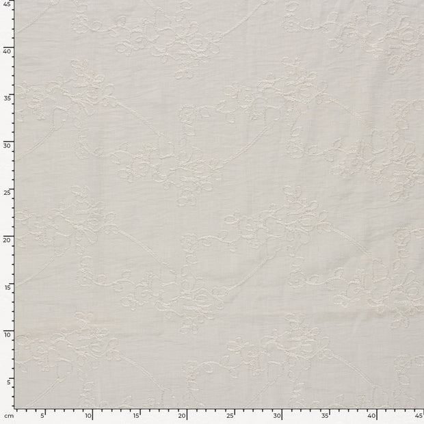 Woven Polyester fabric Unicolour Off White