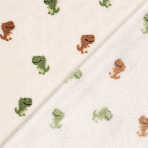 Coral Fleece fabric Crocodiles printed 