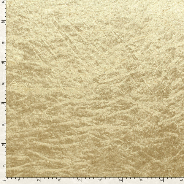 Velours fabric Unicolour Beige
