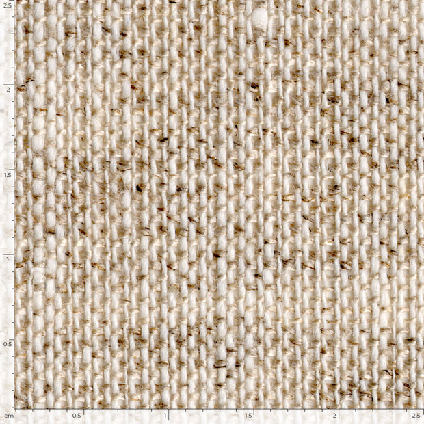 Linen fabric Unicolour Ivory