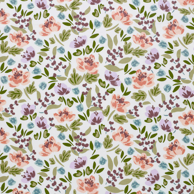 French Terry fabric Off White matte 