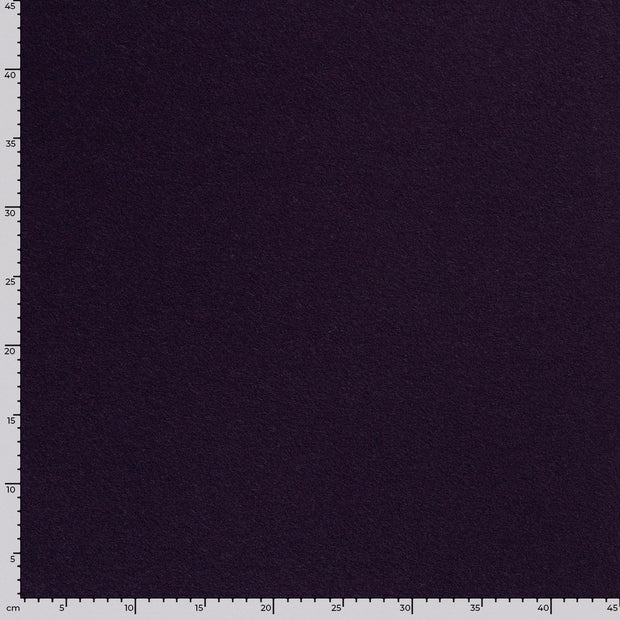 Wool Boucle fabric Unicolour Aubergine