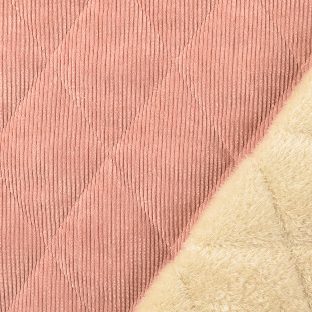 Corduroy 4.5w fabric Old Pink backed 