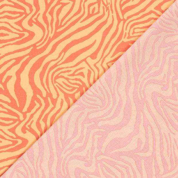 Cotton Satin fabric Stripes printed 