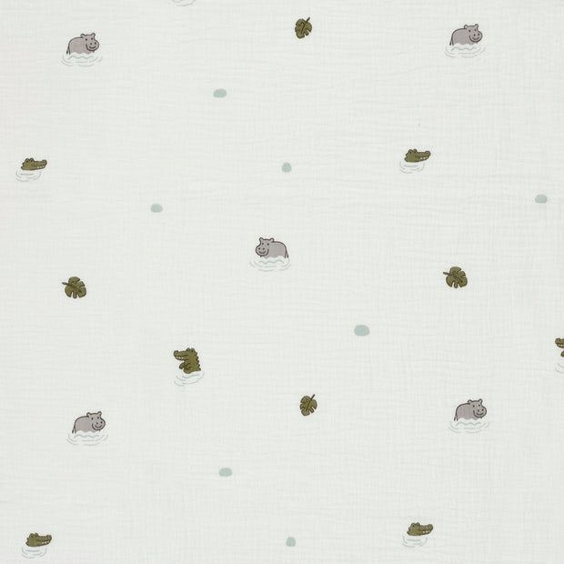 Muslin fabric Off White matte 