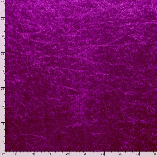 Velours fabrik Uni Fuchsia