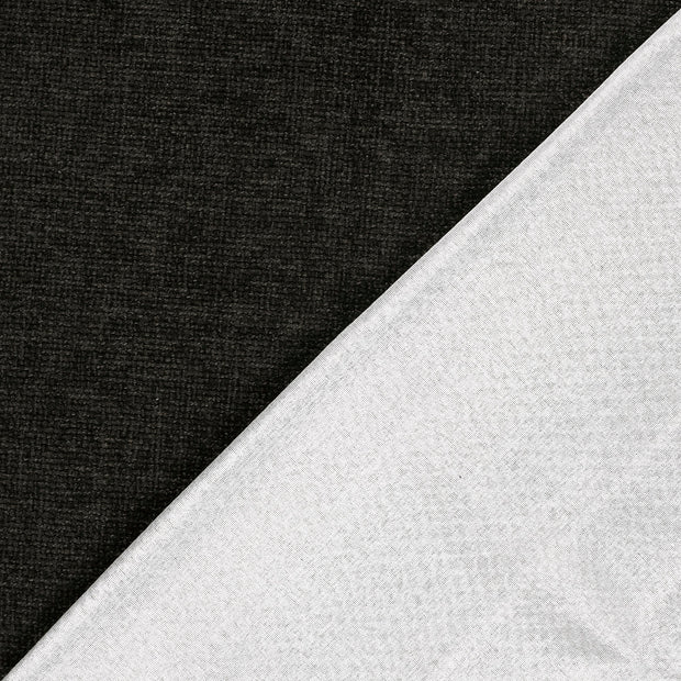 Chenille fabric Dark Grey dyed 
