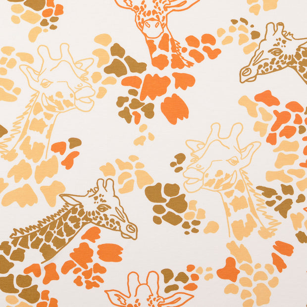 Jersey fabric Animals Beige