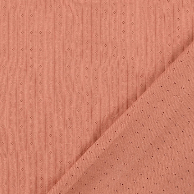 Knitted fabric Old Pink yarn dyed 
