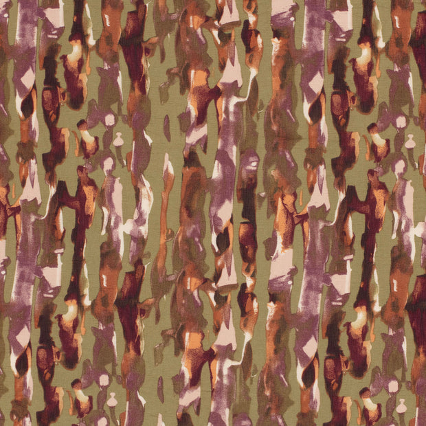 Viscose Nylon Ottoman fabric Olive Green 