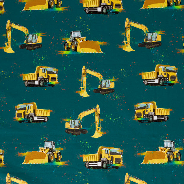Jersey fabric Petrol soft 