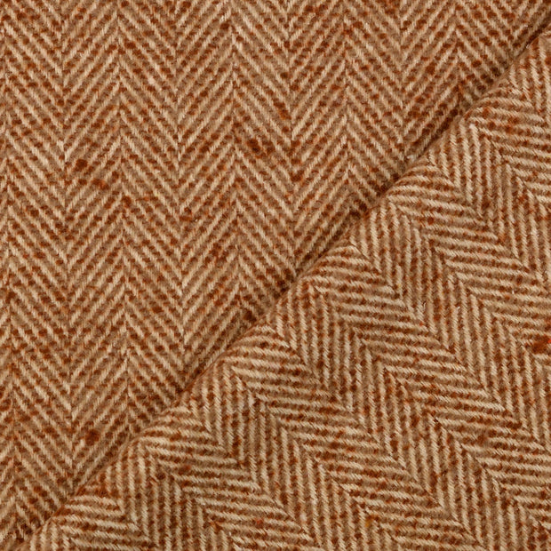 Tweed fabric Beige yarn dyed 