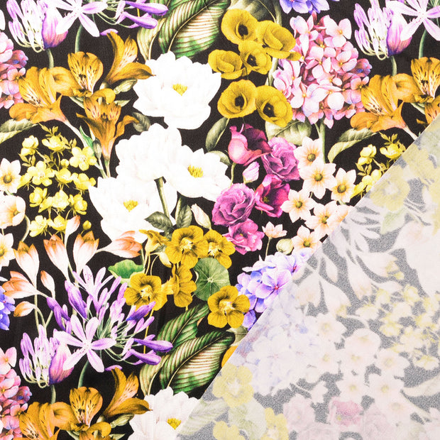 Viscose Satin fabric Multicolor digital printed 