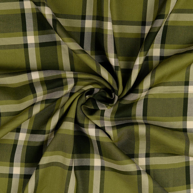 Viscose Poplin fabric Olive Green 
