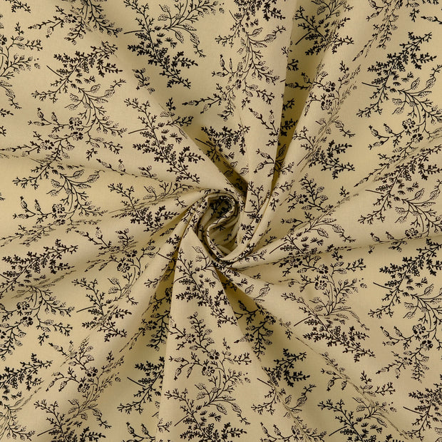 Cotton Poplin fabric Black 