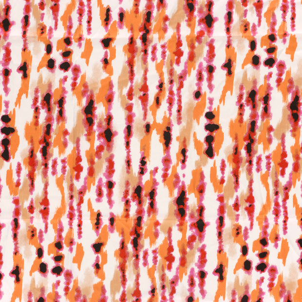 Satin Duchesse fabric Orange slightly shiny 