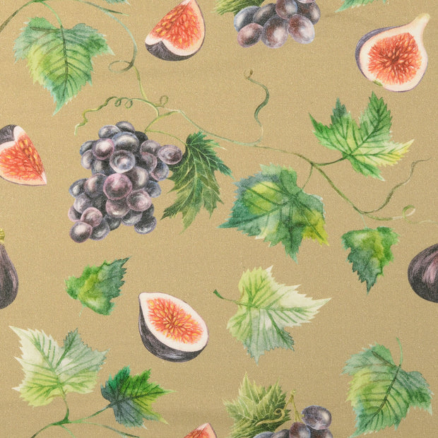 Cretonne fabric Fruits Beige