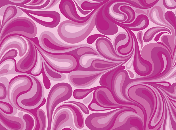 Power Stretch fabric Flowers Pink