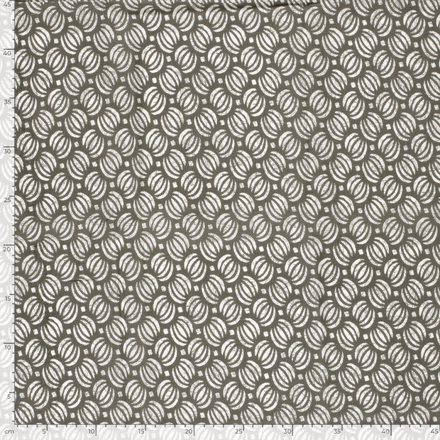 Voile fabric Abstract Grey
