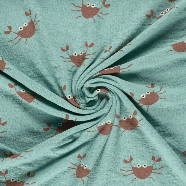 Terry Crepe fabric Light Blue 