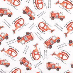 Cotton Jersey digital printed White