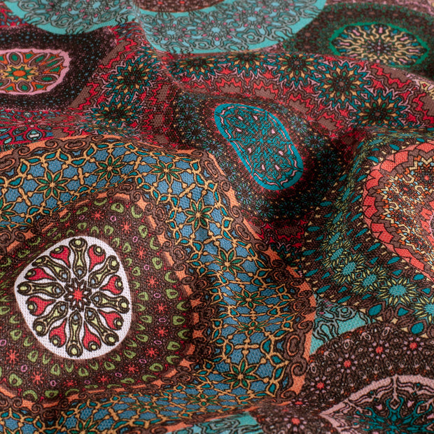 Panama fabric Mandala's Multicolor