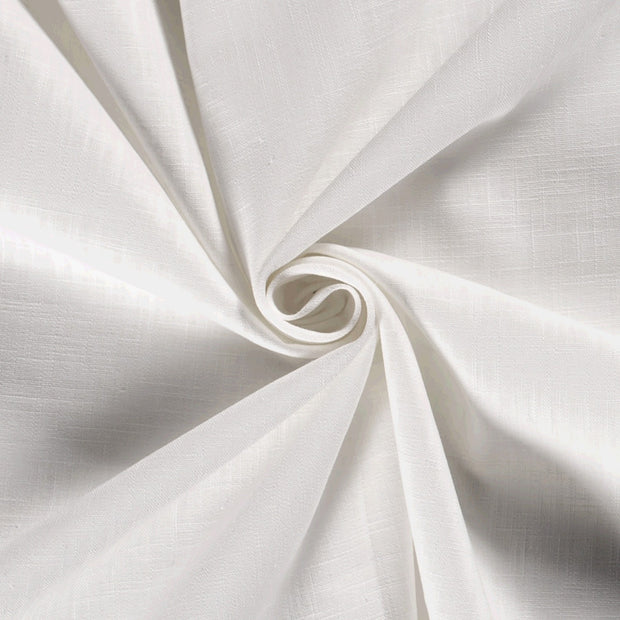 Linen fabric Unicolour White