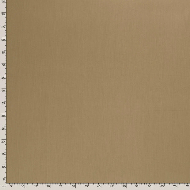 Bamboo Poplin fabric Unicolour Brown Taupe