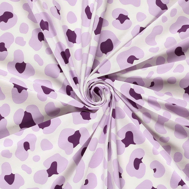 Jersey fabric Off White printed 