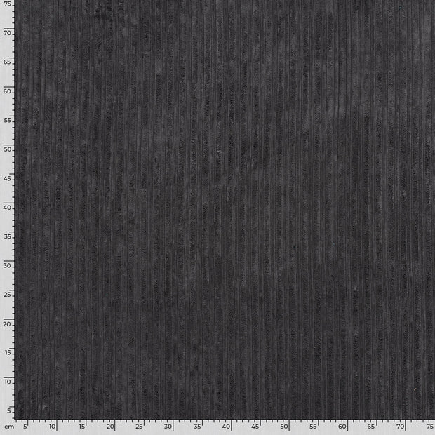 Corduroy 4.5w fabric Unicolour Dark Grey