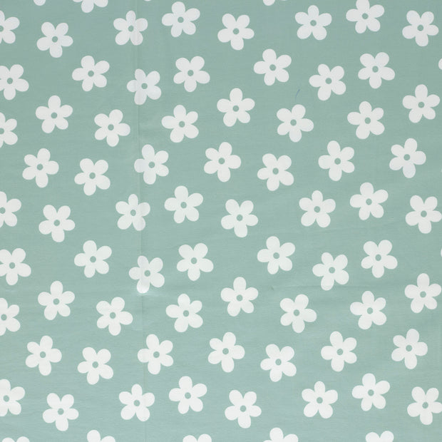 Jersey tissu Bleu bébé doux 